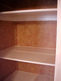 inside of new closet with faux